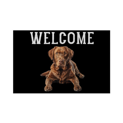 Fußmatte "Chesapeake Bay Retriever - WELCOME" Weiß – hunde-shirt.de