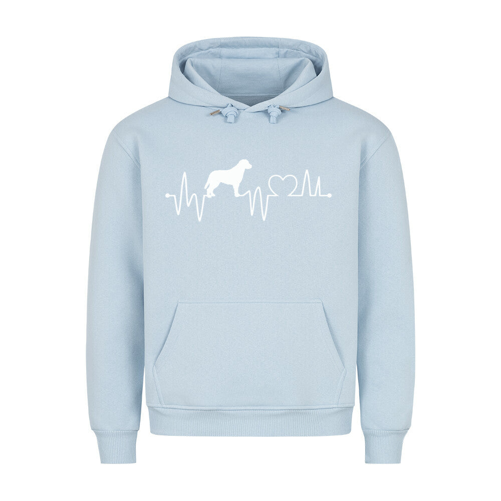 Premium Hoodie "Chesapeake Bay Retriever - Heartbeat" Babyblau – hunde-shirt.de