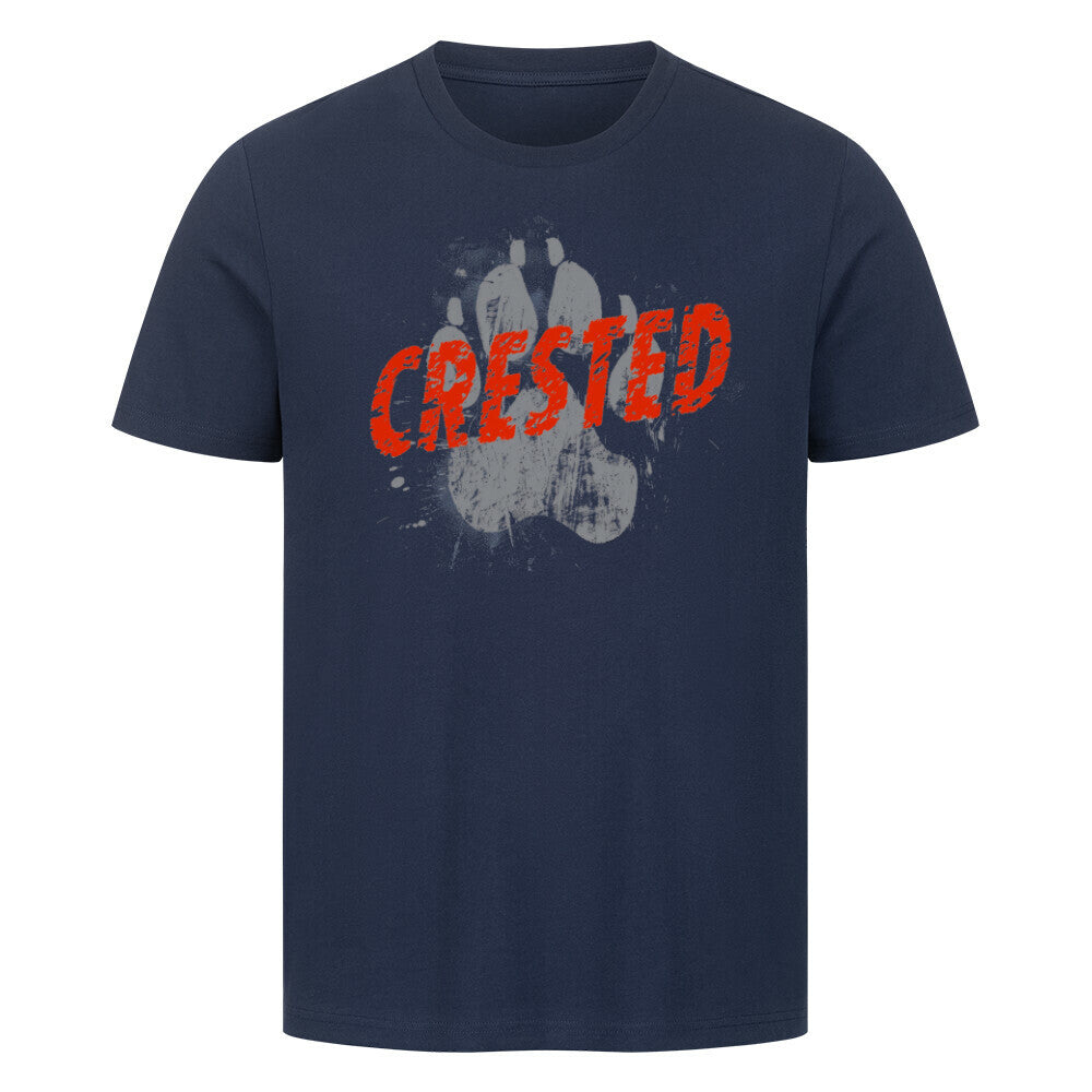 Premium T-Shirt "Chinese Crested Dog - PAW" French Navy – hunde-shirt.de
