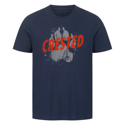 Premium T-Shirt "Chinese Crested Dog - PAW" French Navy – hunde-shirt.de