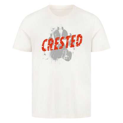Premium T-Shirt "Chinese Crested Dog - PAW" Natural Raw – hunde-shirt.de