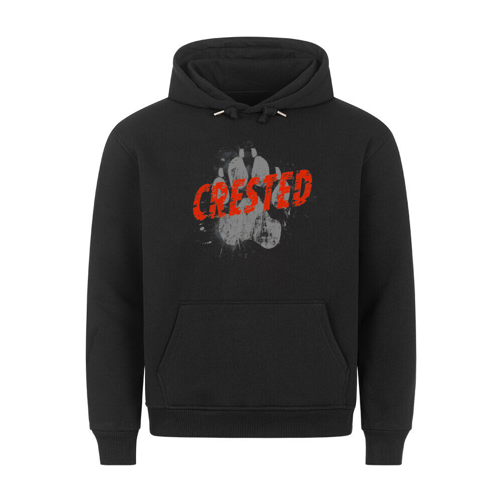 Premium Hoodie "Chinese Crested Dog - PAW" Schwarz – hunde-shirt.de