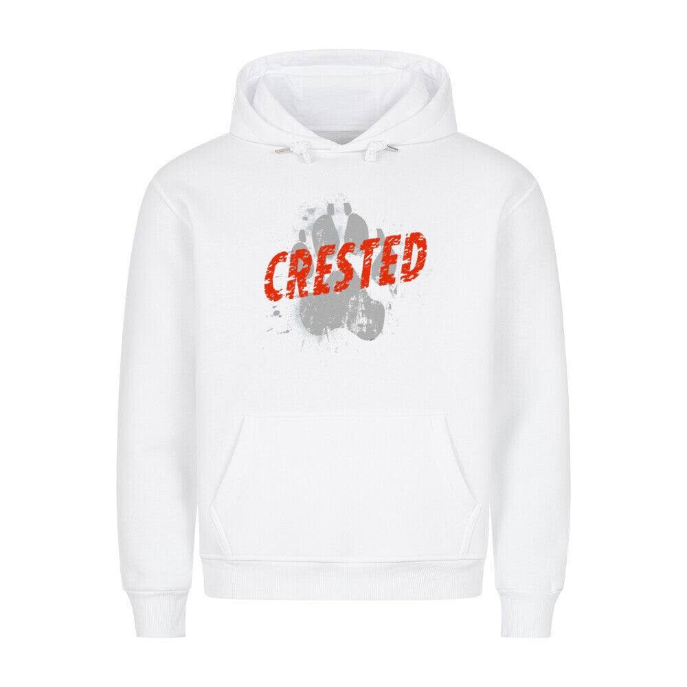 Premium Hoodie "Chinese Crested Dog - PAW" Weiß – hunde-shirt.de