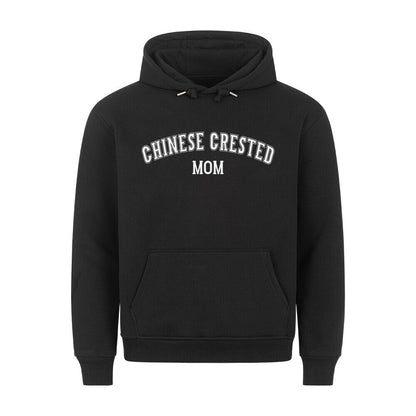 Premium Hoodie "Chinese Crested - MOM" Schwarz – hunde-shirt.de