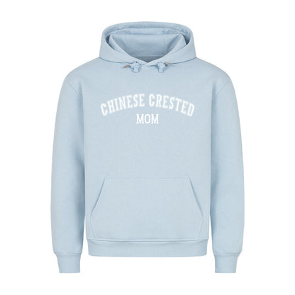 Premium Hoodie "Chinese Crested - MOM" Babyblau – hunde-shirt.de