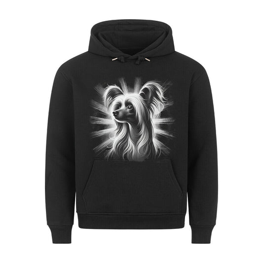 Premium Hoodie "Chinese Crested - Shine" Schwarz – hunde-shirt.de