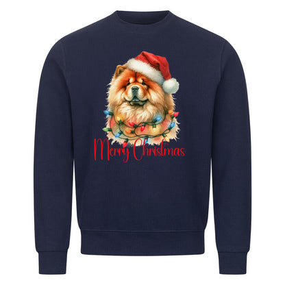 Premium Sweatshirt "Chow-Chow - Merry Christmas" Navy Blue – hunde-shirt.de