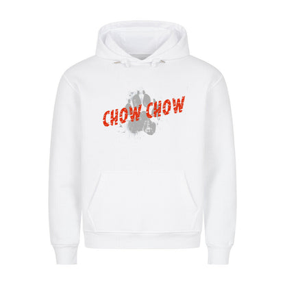 Premium Hoodie "Chow-Chow - PAW" Weiß – hunde-shirt.de