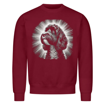Premium Sweatshirt "Cockapoo - Shine" Burgunder – hunde-shirt.de