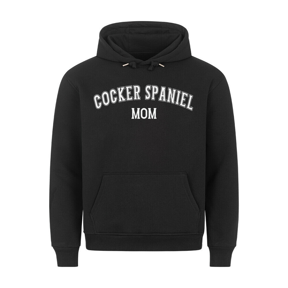 Premium Hoodie "Cocker Spaniel - MOM" Schwarz – hunde-shirt.de
