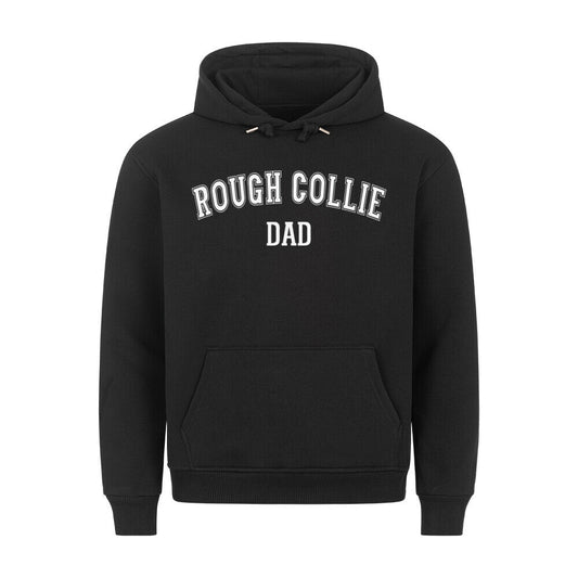 Premium Hoodie "Collie - DAD" Schwarz – hunde-shirt.de
