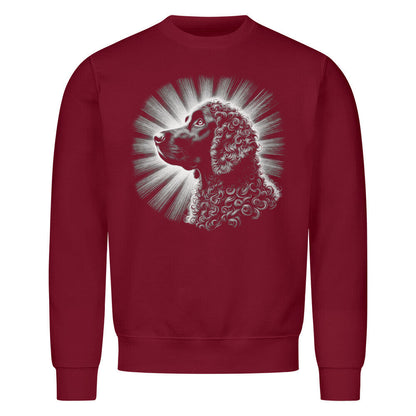 Premium Sweatshirt "Curly Coated Retriever - Bright" Burgunder – hunde-shirt.de