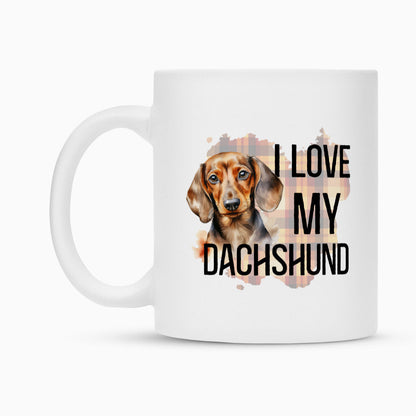 Tasse "Dackel - I love my..." – hunde-shirt.de