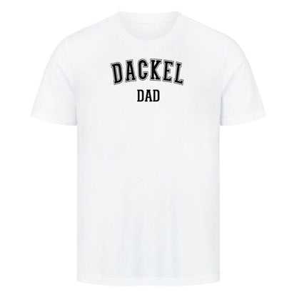 Premium T-Shirt "Dackel - DAD" Weiß – hunde-shirt.de