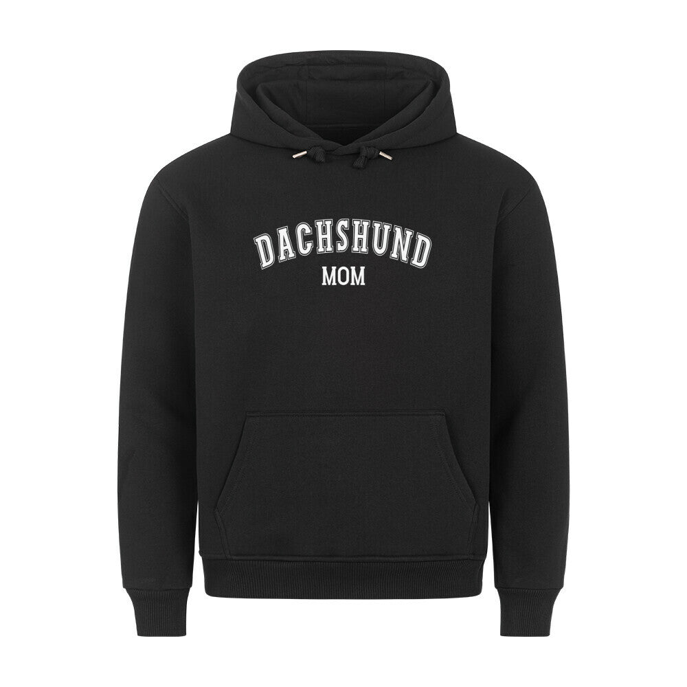 Premium Hoodie "Dackel - Dachshund MOM" Schwarz – hunde-shirt.de