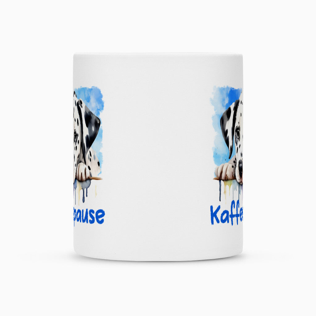 Tasse "Dalmatiner - Kaffeepause" – hunde-shirt.de