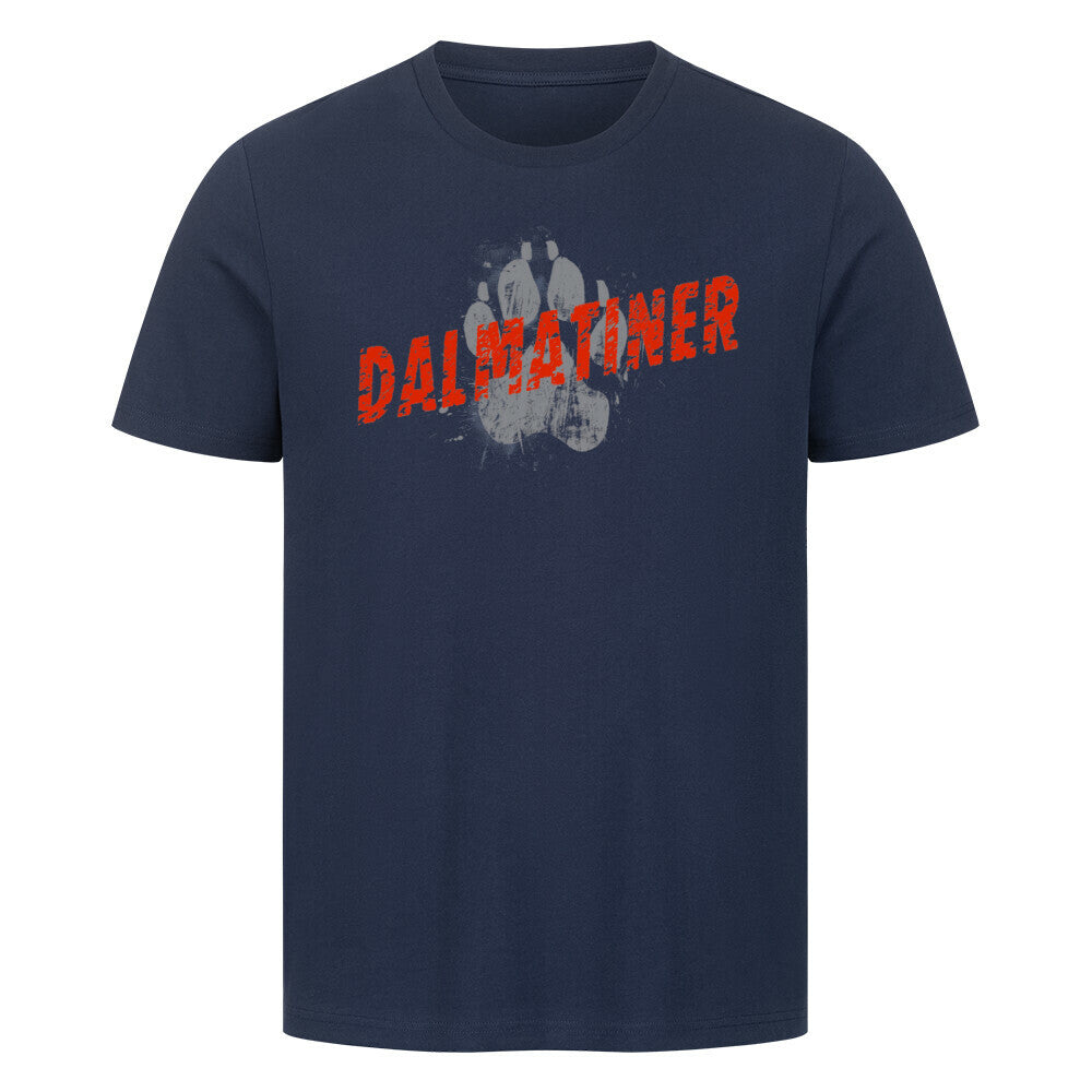 Premium T-Shirt "Dalmatiner - PAW" French Navy – hunde-shirt.de