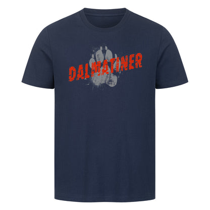 Premium T-Shirt "Dalmatiner - PAW" French Navy – hunde-shirt.de