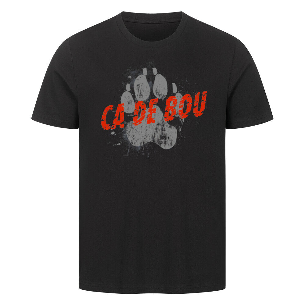 Premium T-Shirt "Ca de Bou - PAW" Schwarz – hunde-shirt.de