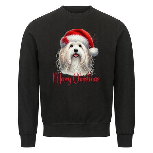 Premium Sweatshirt "Coton de Tuléar - Merry Christmas" Schwarz – hunde-shirt.de