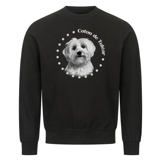 Premium Sweatshirt "Coton de Tuléar - Breed" Schwarz – hunde-shirt.de