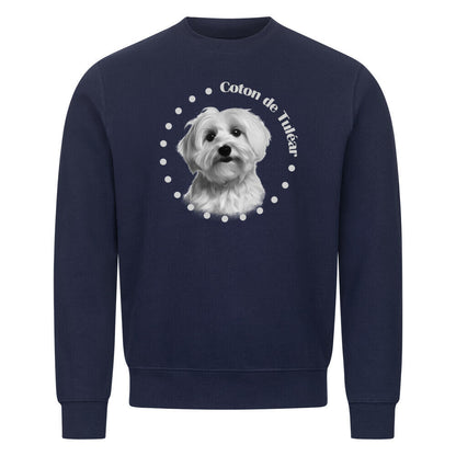 Premium Sweatshirt "Coton de Tuléar - Breed" Navy Blue – hunde-shirt.de