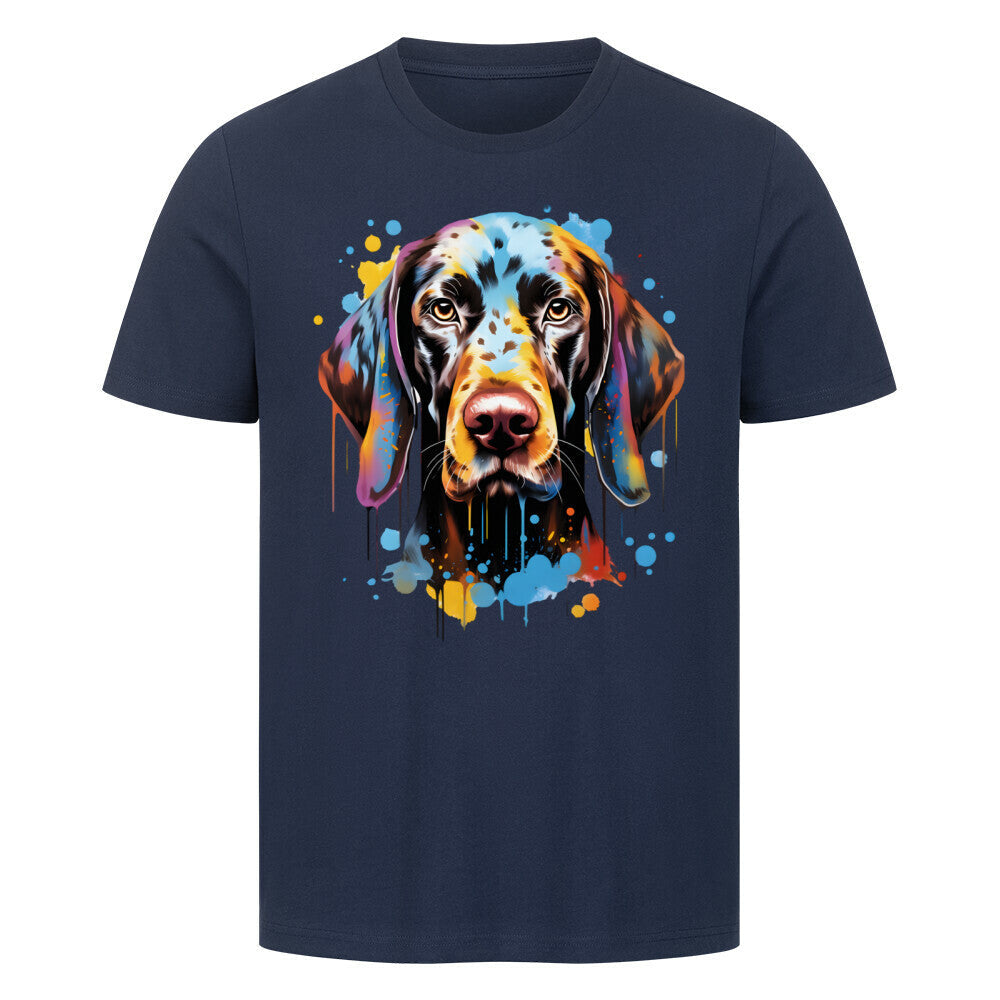 Premium T-Shirt "Deutsch Kurzhaar - Paint" French Navy – hunde-shirt.de