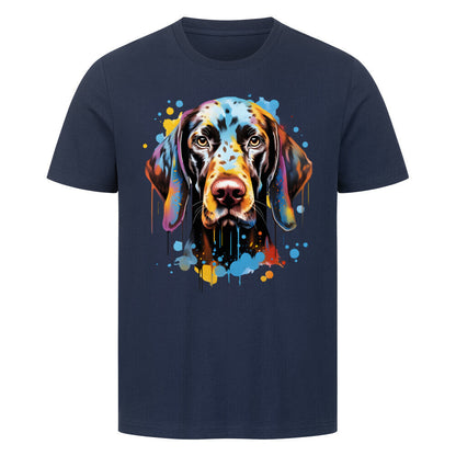 Premium T-Shirt "Deutsch Kurzhaar - Paint" French Navy – hunde-shirt.de