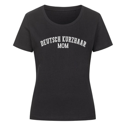 Premium Organic Damen-Shirt "Deutsch Kurzhaar - MOM" Schwarz – hunde-shirt.de