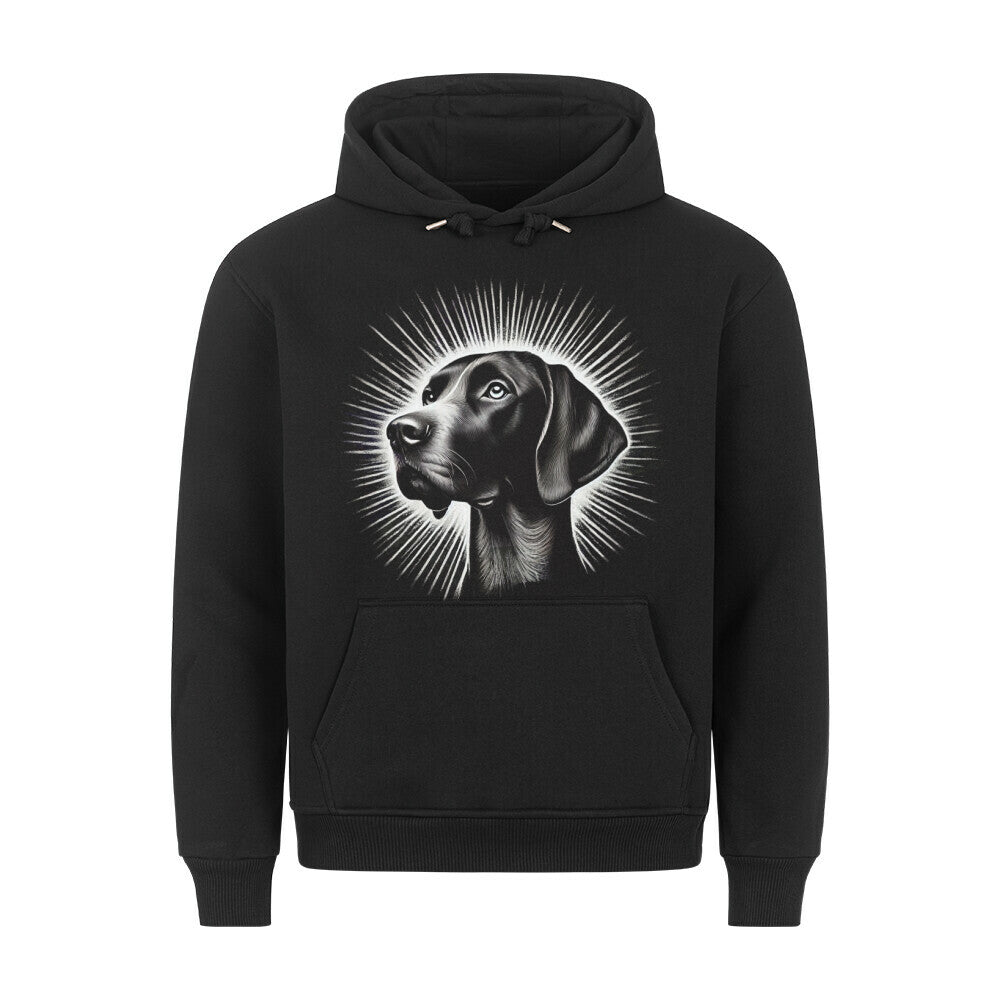 Premium Hoodie "Deutsch Kurzhaar - Shine" Schwarz – hunde-shirt.de
