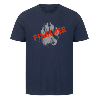 Premium T-Shirt "Deutscher Pinscher - PAW" French Navy – hunde-shirt.de