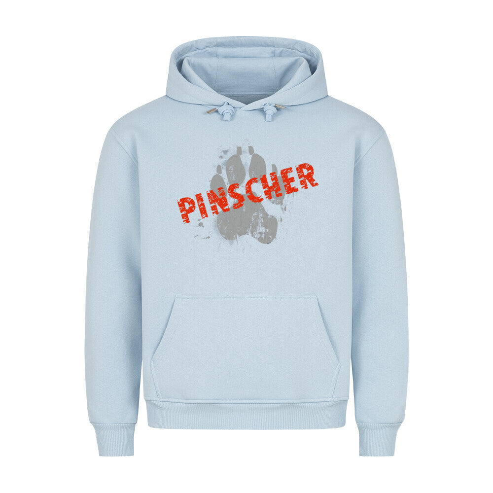 Premium Hoodie "Deutscher Pinscher - PAW" Babyblau – hunde-shirt.de