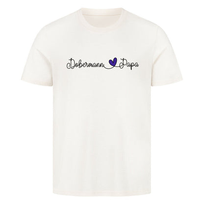 Premium T-Shirt "Dobermann - Papa" Natural Raw – hunde-shirt.de