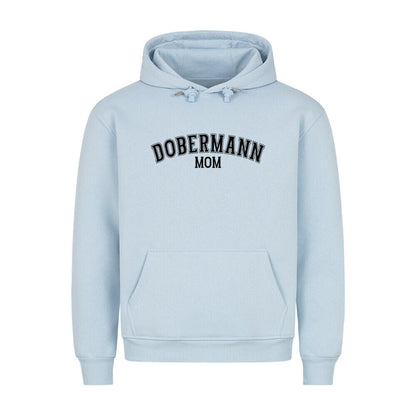 Premium Hoodie "Dobermann - MOM" Babyblau – hunde-shirt.de