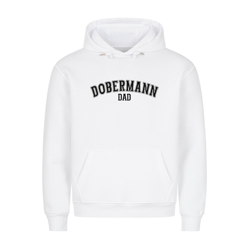 Premium Hoodie "Dobermann - DAD" Weiß – hunde-shirt.de