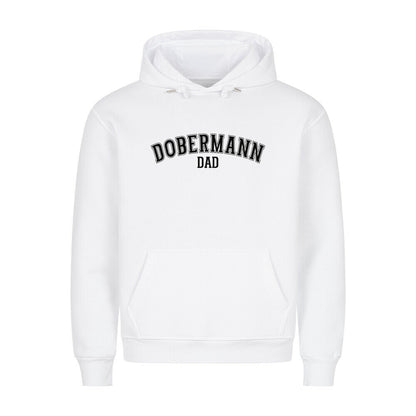 Premium Hoodie "Dobermann - DAD" Weiß – hunde-shirt.de