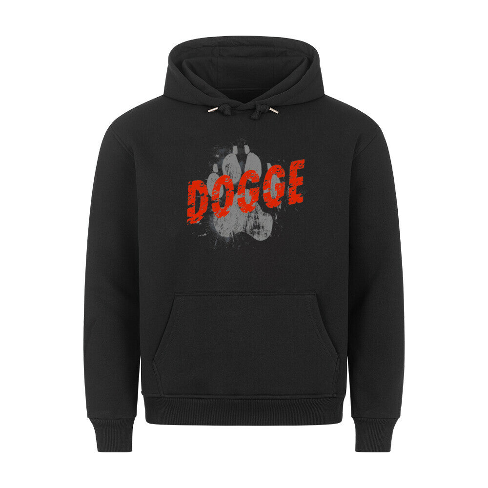 Premium Hoodie "Deutsche Dogge - PAW" Schwarz – hunde-shirt.de