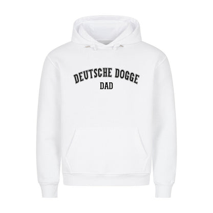 Premium Hoodie "Deutsche Dogge - DAD" Weiß – hunde-shirt.de