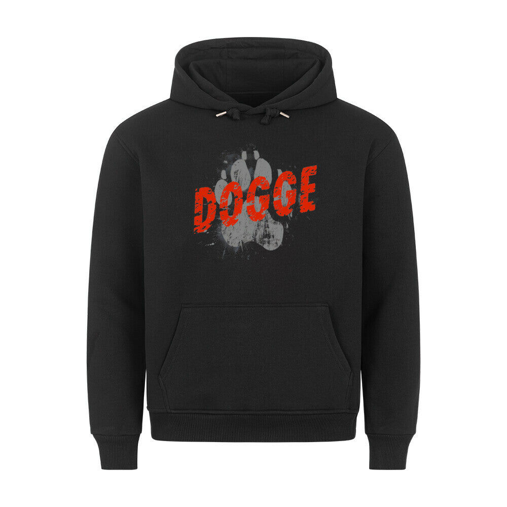 Premium Hoodie "Deutsche Dogge - PAW" Schwarz – hunde-shirt.de