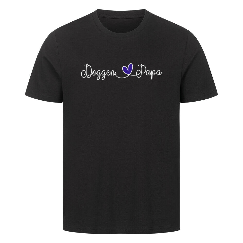 Premium T-Shirt "Deutsche Dogge - Papa" Schwarz – hunde-shirt.de