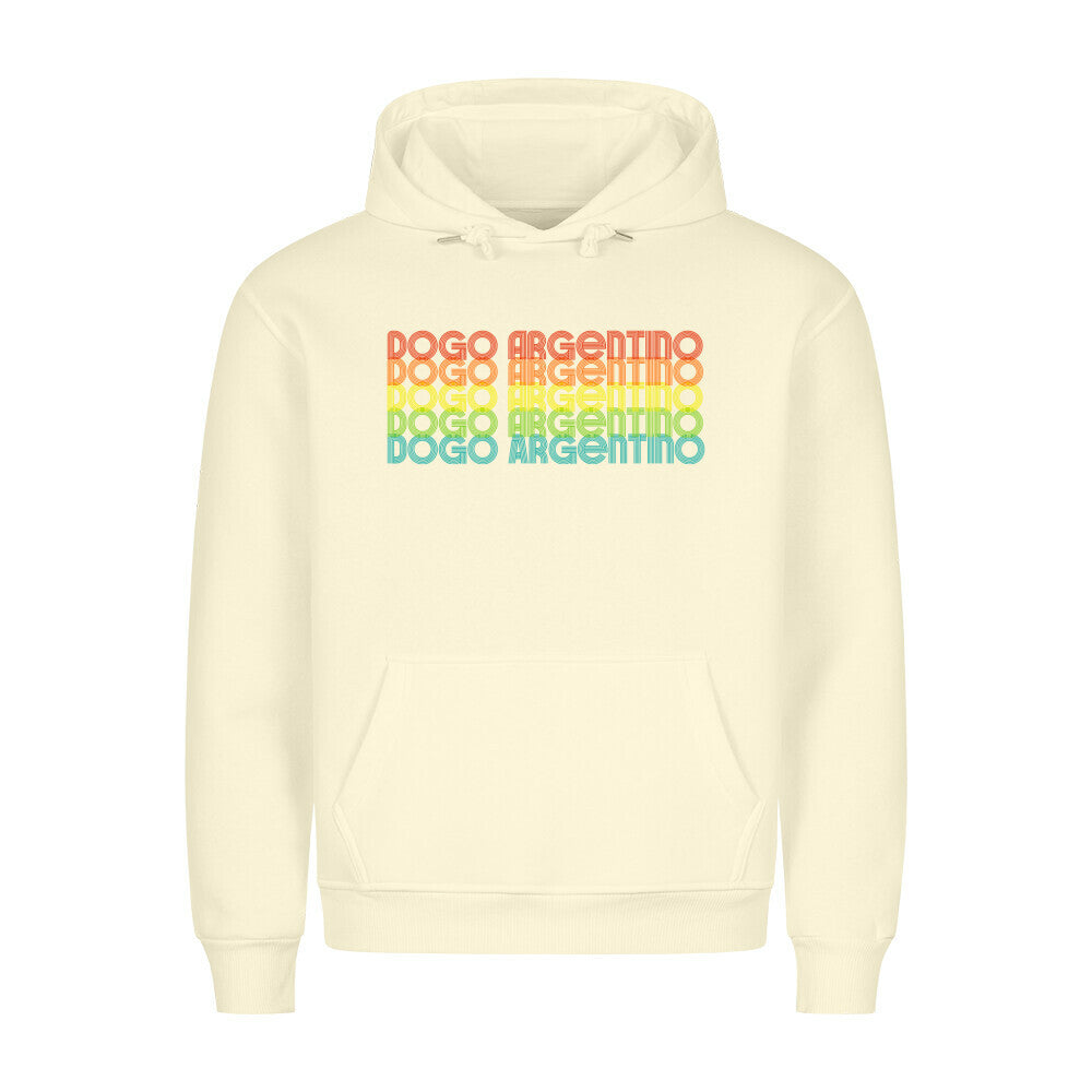 Premium Hoodie "Dogo Argentino - RETRO" Beige – hunde-shirt.de