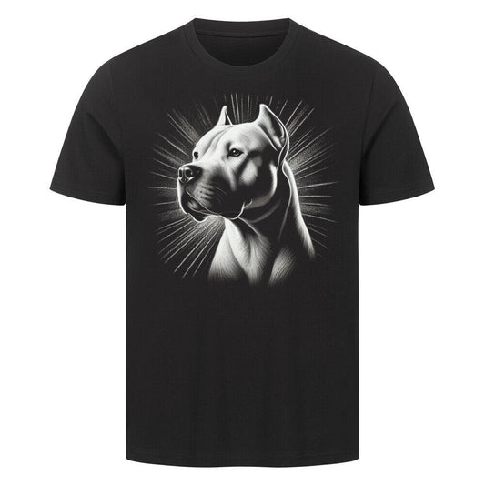 Premium T-Shirt "Dogo Argentino - Bright 2" Schwarz – hunde-shirt.de