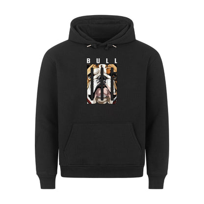 Premium Hoodie "English Bulldog - Face" Schwarz – hunde-shirt.de