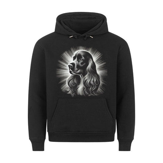 Premium Hoodie "English Cocker - Bright" Schwarz – hunde-shirt.de