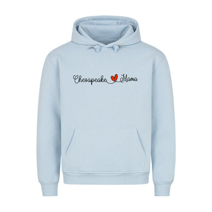 Premium Hoodie "Chesapeake Bay - Mama" Babyblau – hunde-shirt.de