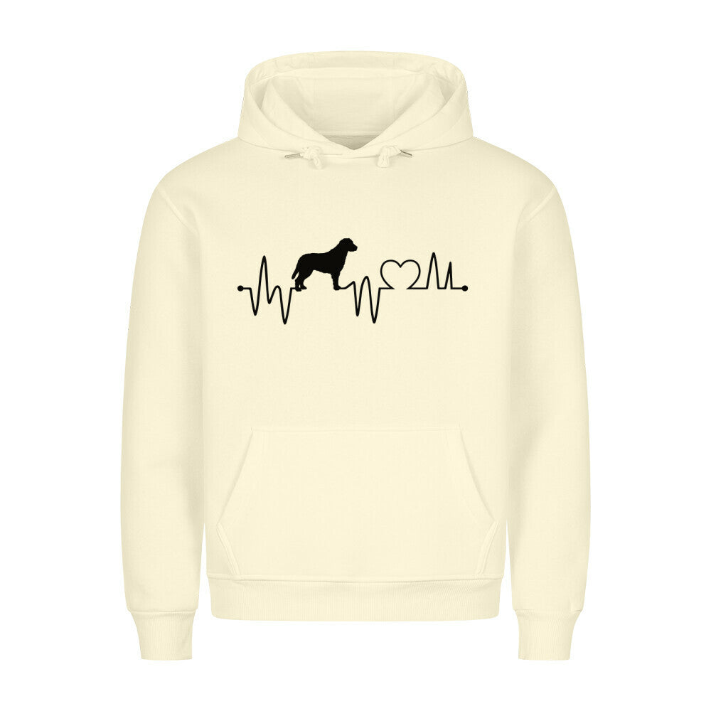 Premium Hoodie "Chesapeake Bay - Heartbeat" Beige – hunde-shirt.de