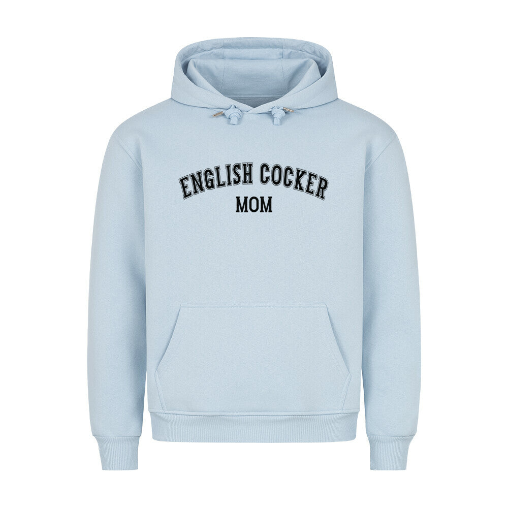 Premium Hoodie "English Cocker - MOM" Babyblau – hunde-shirt.de