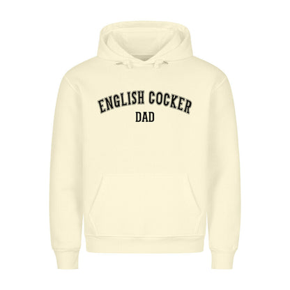 Premium Hoodie "English Cocker - DAD" Beige – hunde-shirt.de