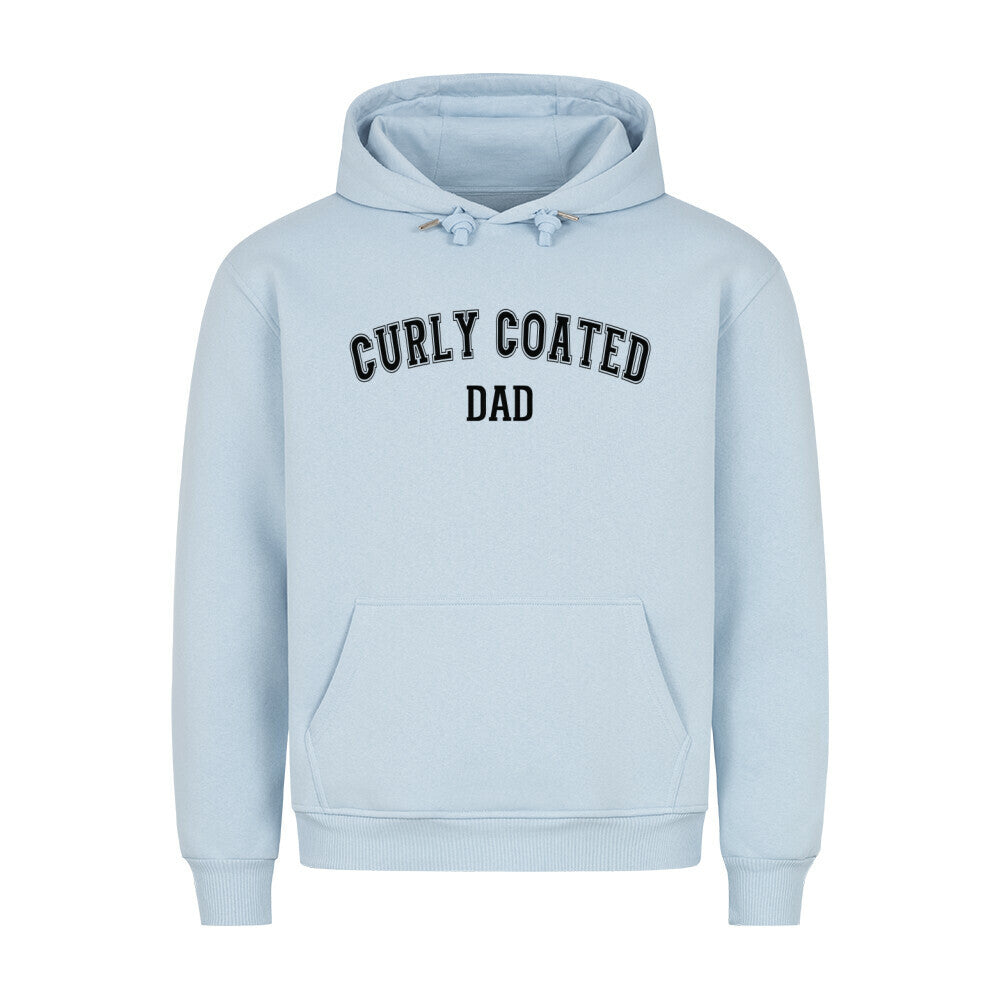 Premium Hoodie "Curly Coated - DAD" Babyblau – hunde-shirt.de