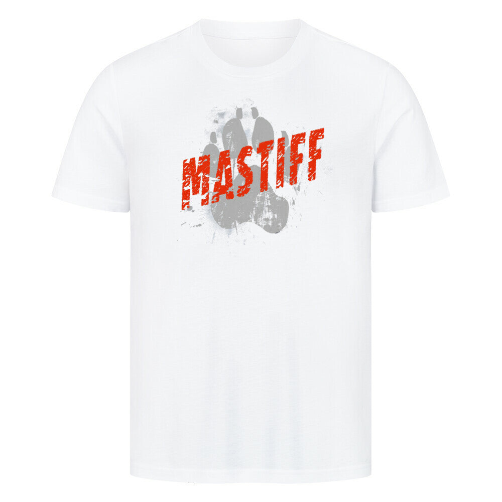 Premium T-Shirt "English Mastiff - PAW" Weiß – hunde-shirt.de